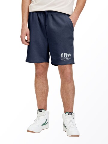 FILA Обычный Штаны 'LOUDI' в Синий: спереди