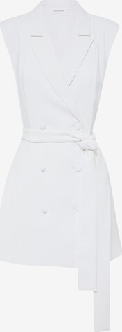 Tussah Dress 'BRANDI' in White: front