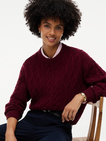 TOMMY HILFIGER Pullover in Rot