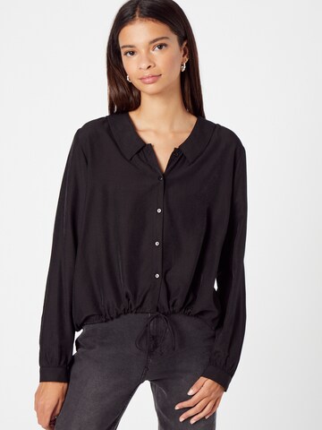 PIECES Blouse 'FRAYSON' in Black: front