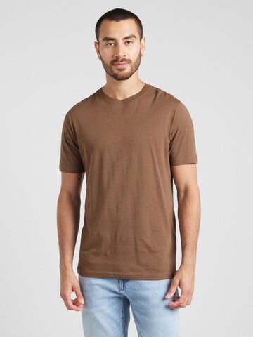 T-Shirt UNITED COLORS OF BENETTON en marron : devant