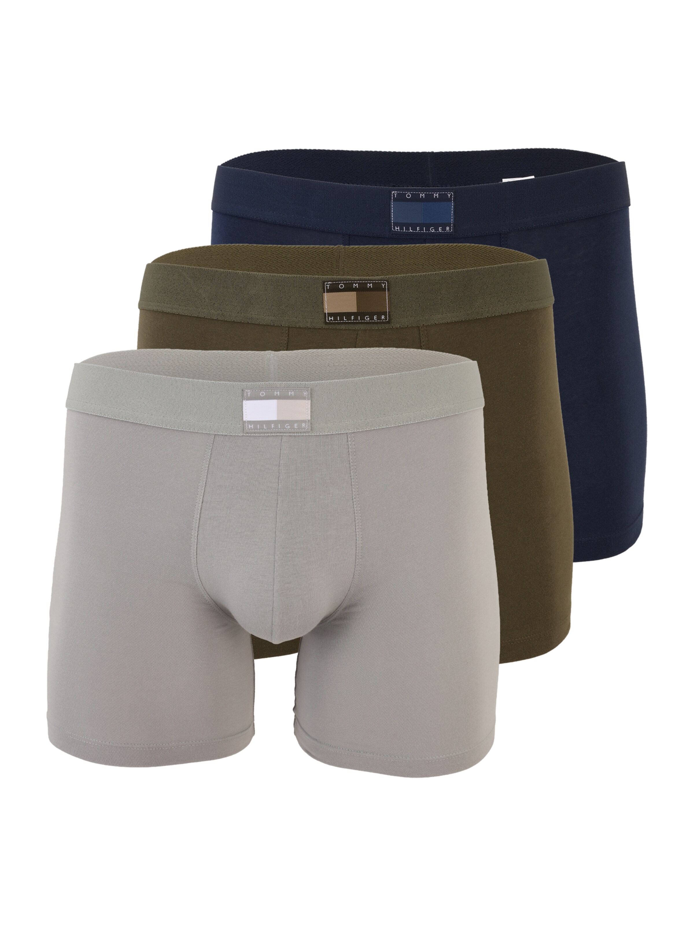 Tommy Hilfiger Underwear Boxershorts in navy / grau / oliv, Produktansicht