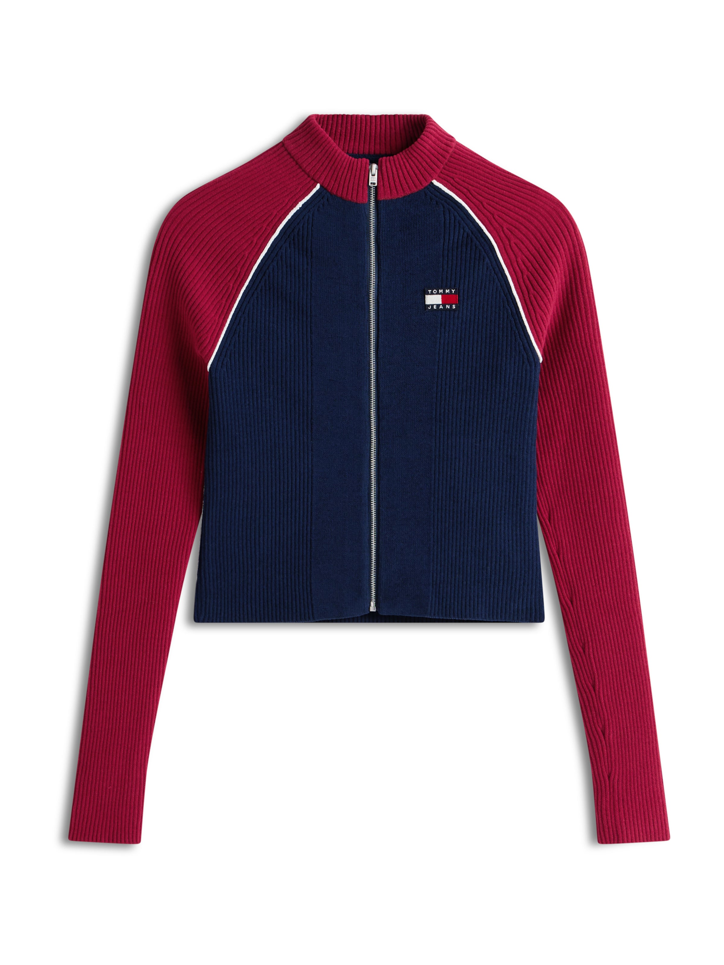 Tommy Jeans Knit cardigan in Blue: front