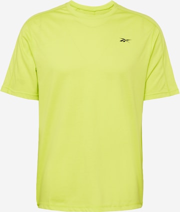 Reebok - Camisa funcionais em amarelo: frente