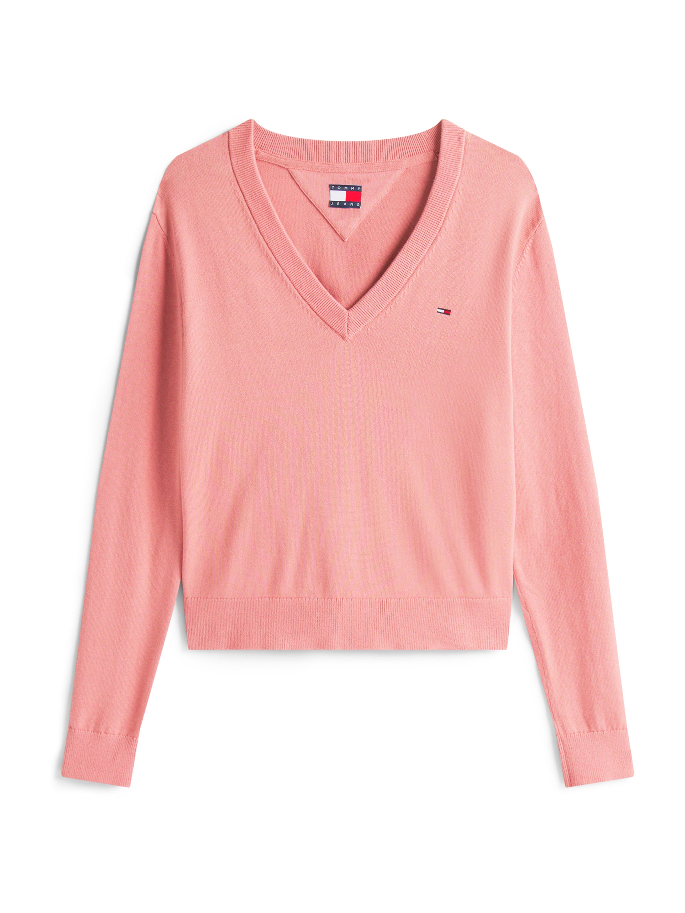 Tommy Jeans Sweater 'Essential' in Pink: front
