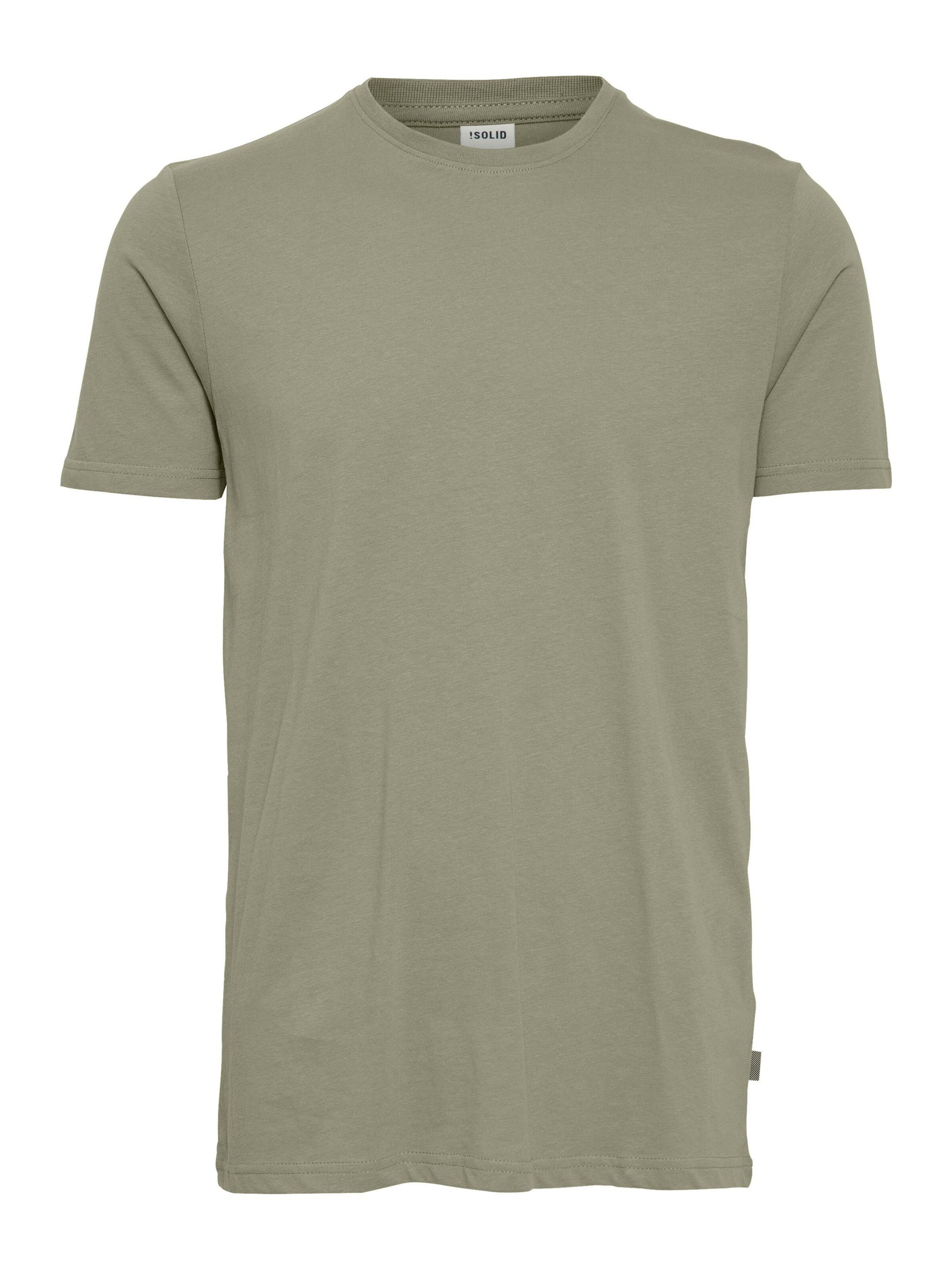 Coupe regular T-Shirt 'Rock' !Solid en vert : devant
