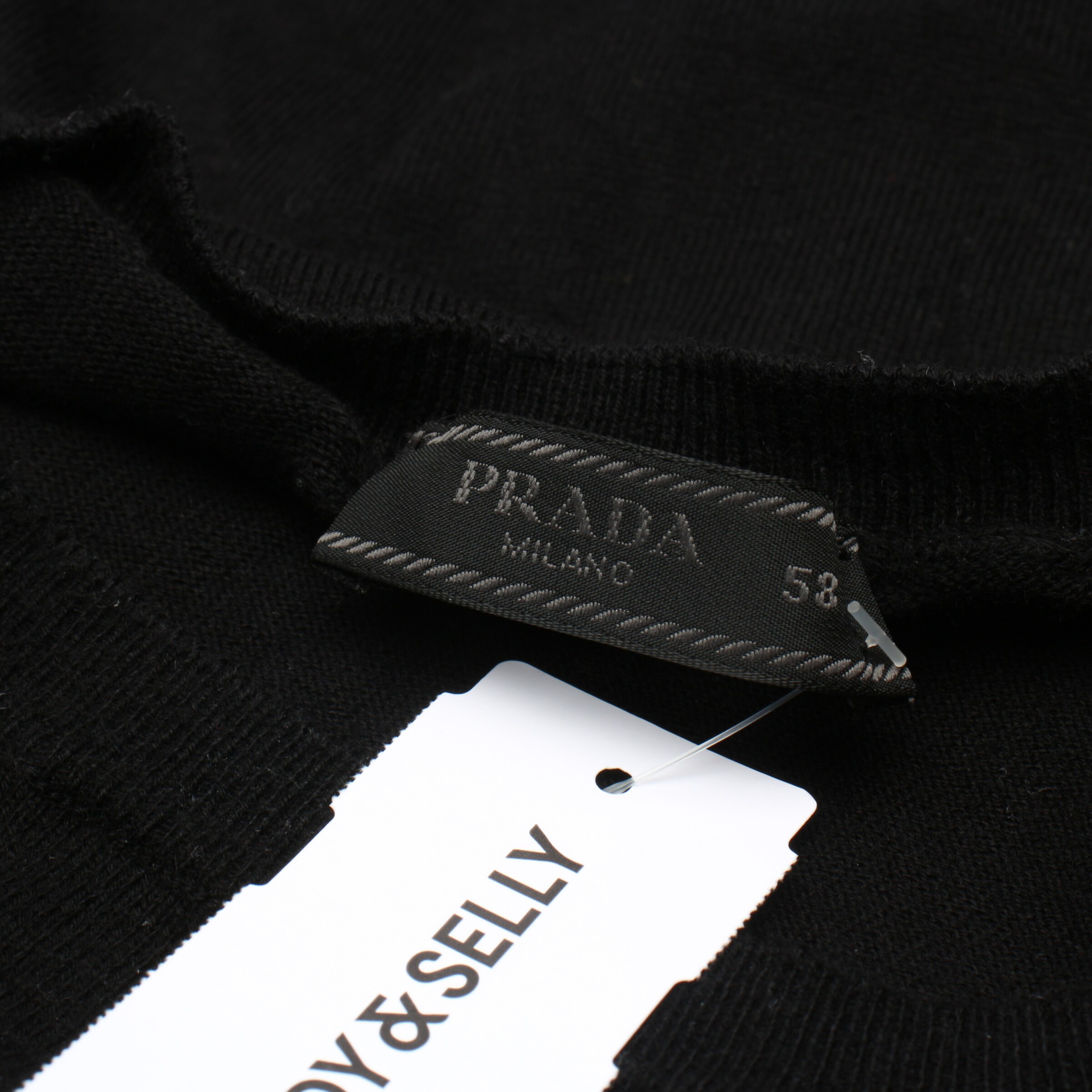 PRADA Pullover / Strickjacke XXL in Schwarz
