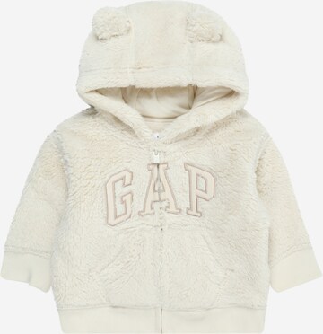 GAP Кофта на молнии в Бежевый: спереди