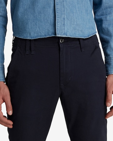 Coupe slim Pantalon chino G-Star RAW en bleu