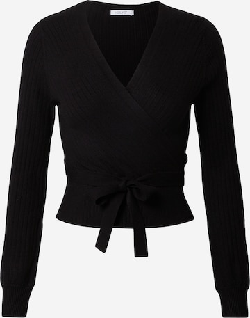 Hailys - Pullover 'Fleur' em preto: frente