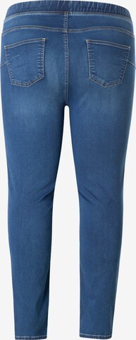 BASE LEVEL CURVY Slim fit Jeggings 'Tessa' in Blue