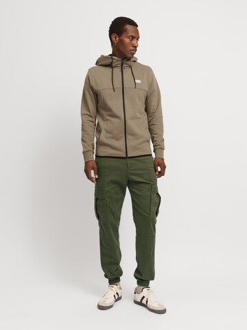 JACK & JONES Tapered Cargobyxa 'JPSTKane Jonnie' i grön