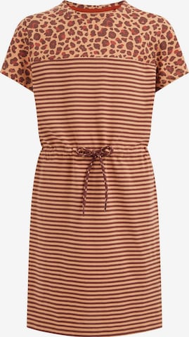 WE Fashion Dress in Brown: front