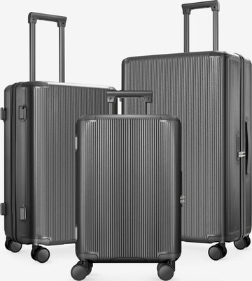 4FLY Suitcase Set in Grey: front