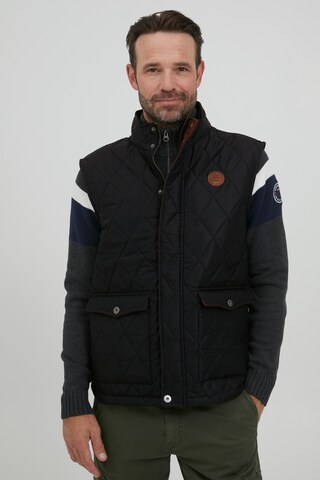 FQ1924 Bodywarmer 'Ando' in Zwart: voorkant