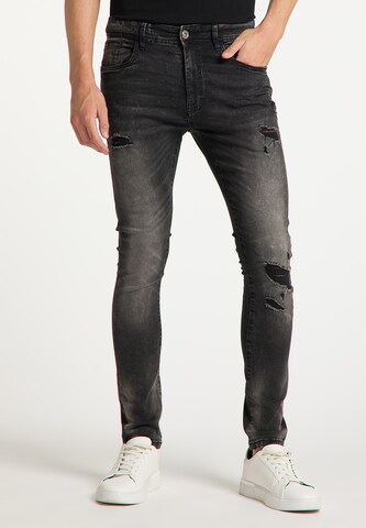 MO Skinny Jeans in Black: front