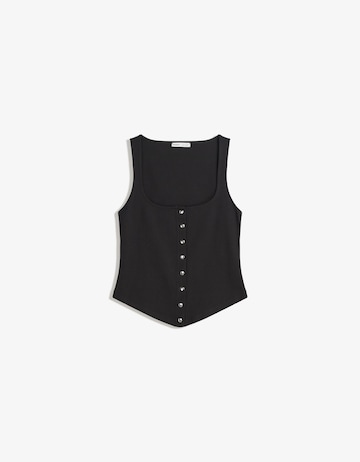 Bershka Top - fekete: elől