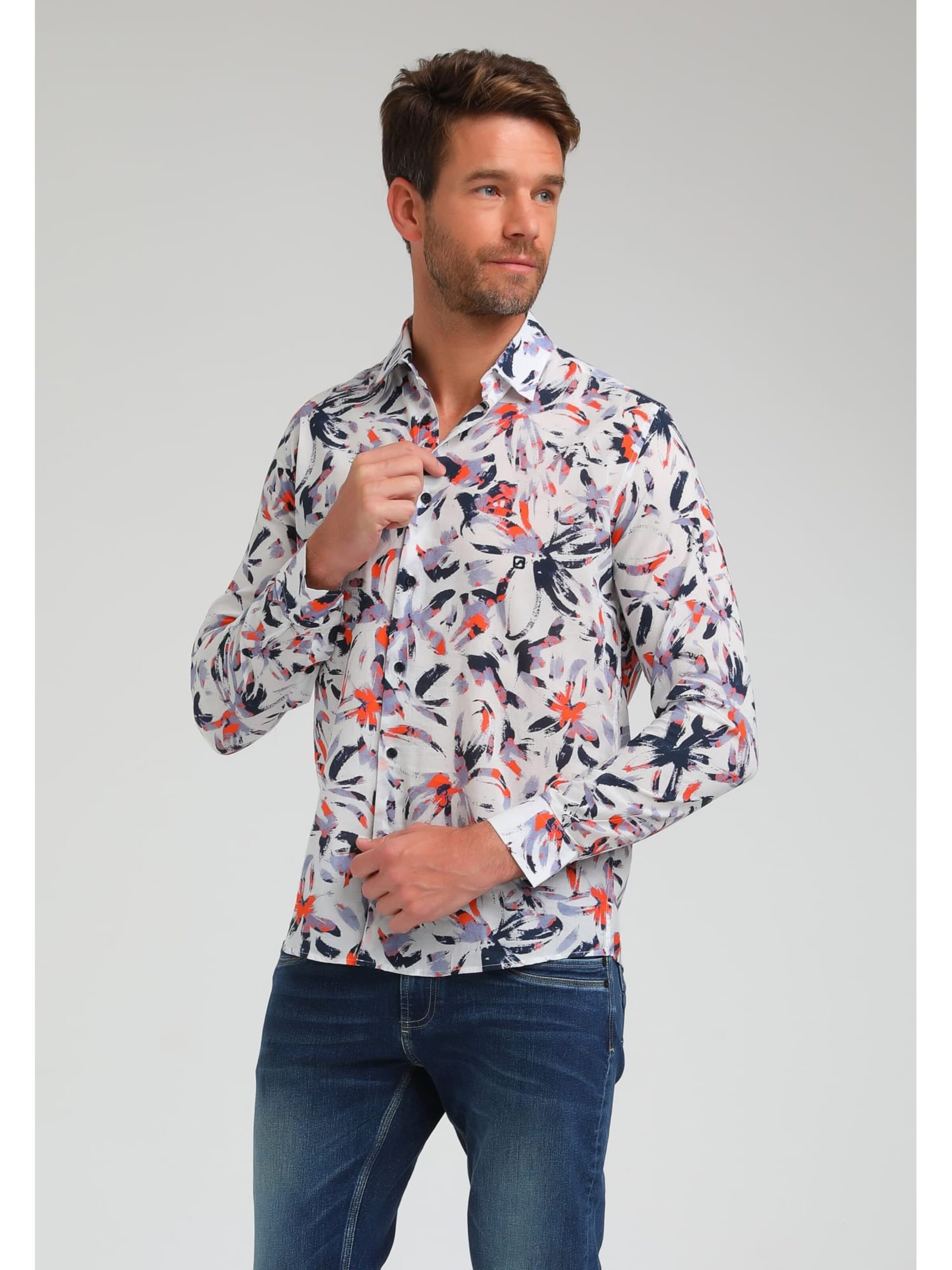 Gabbiano Comfort fit Overhemd in Wit: voorkant