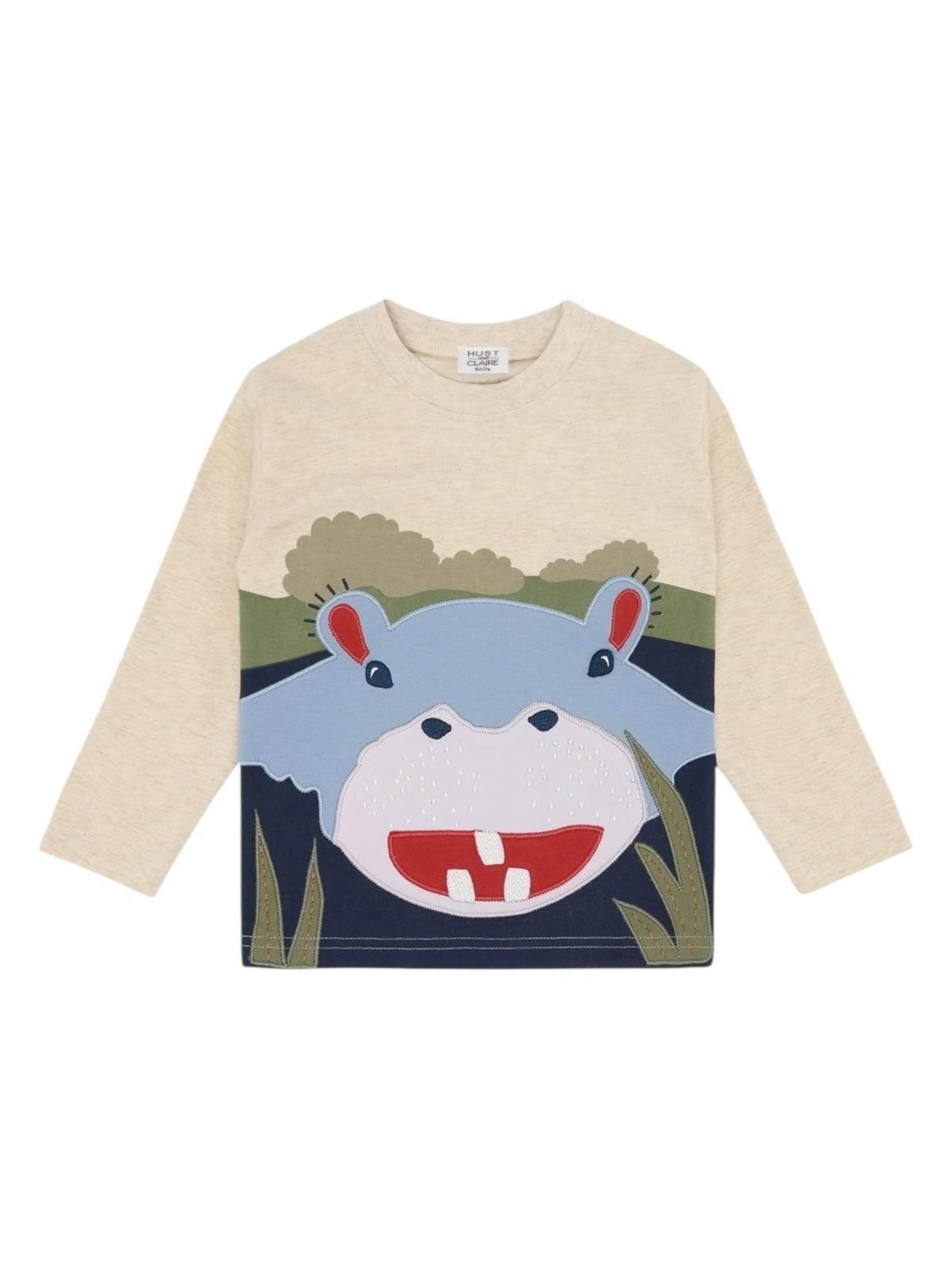 Hust & Claire Shirt 'HCAnton Hippo' in Beige: front