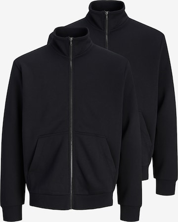 JACK & JONES Sweatjacke 'Bradley' in Schwarz: Vorderseite