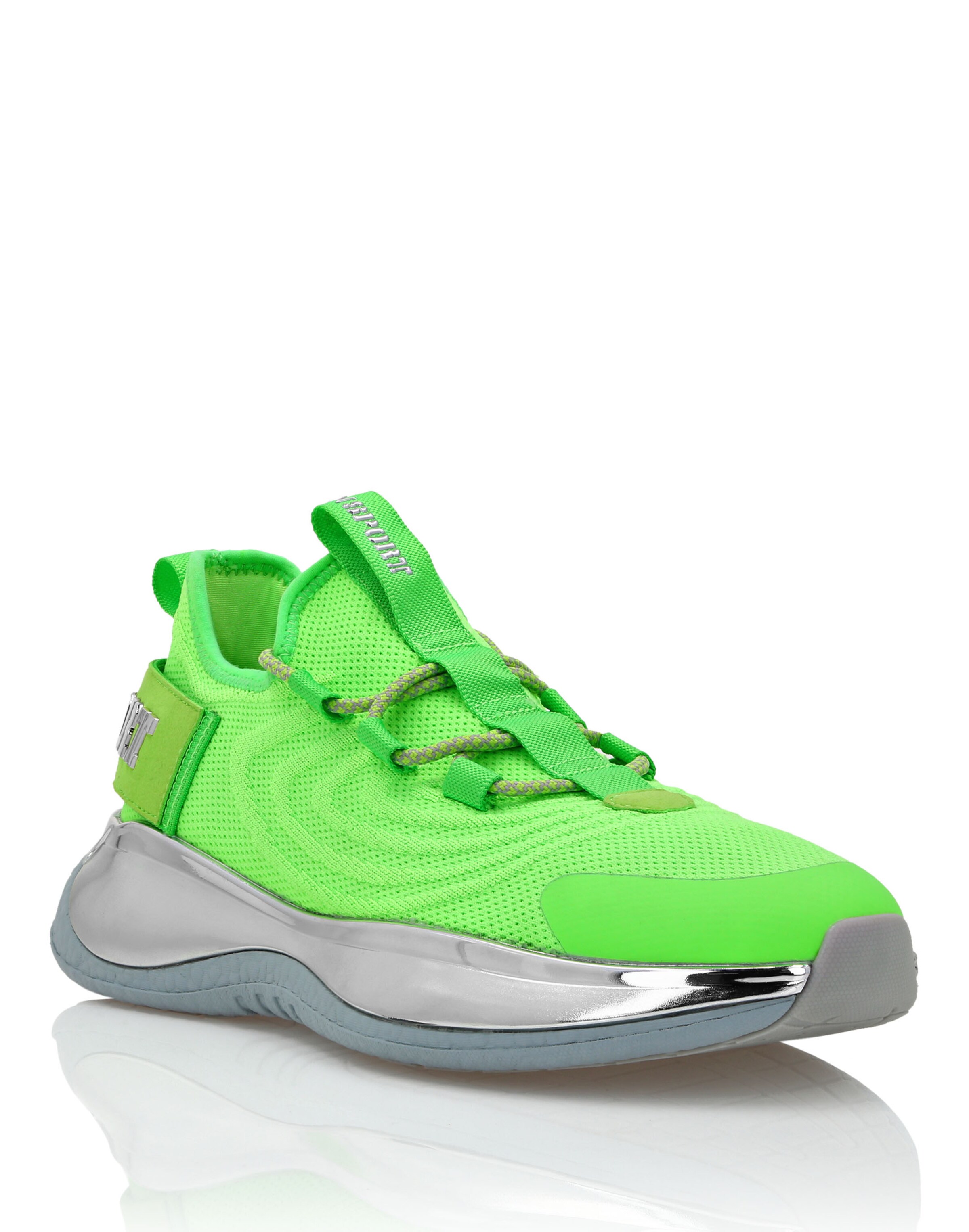 Baskets basses Plein Sport en vert : devant