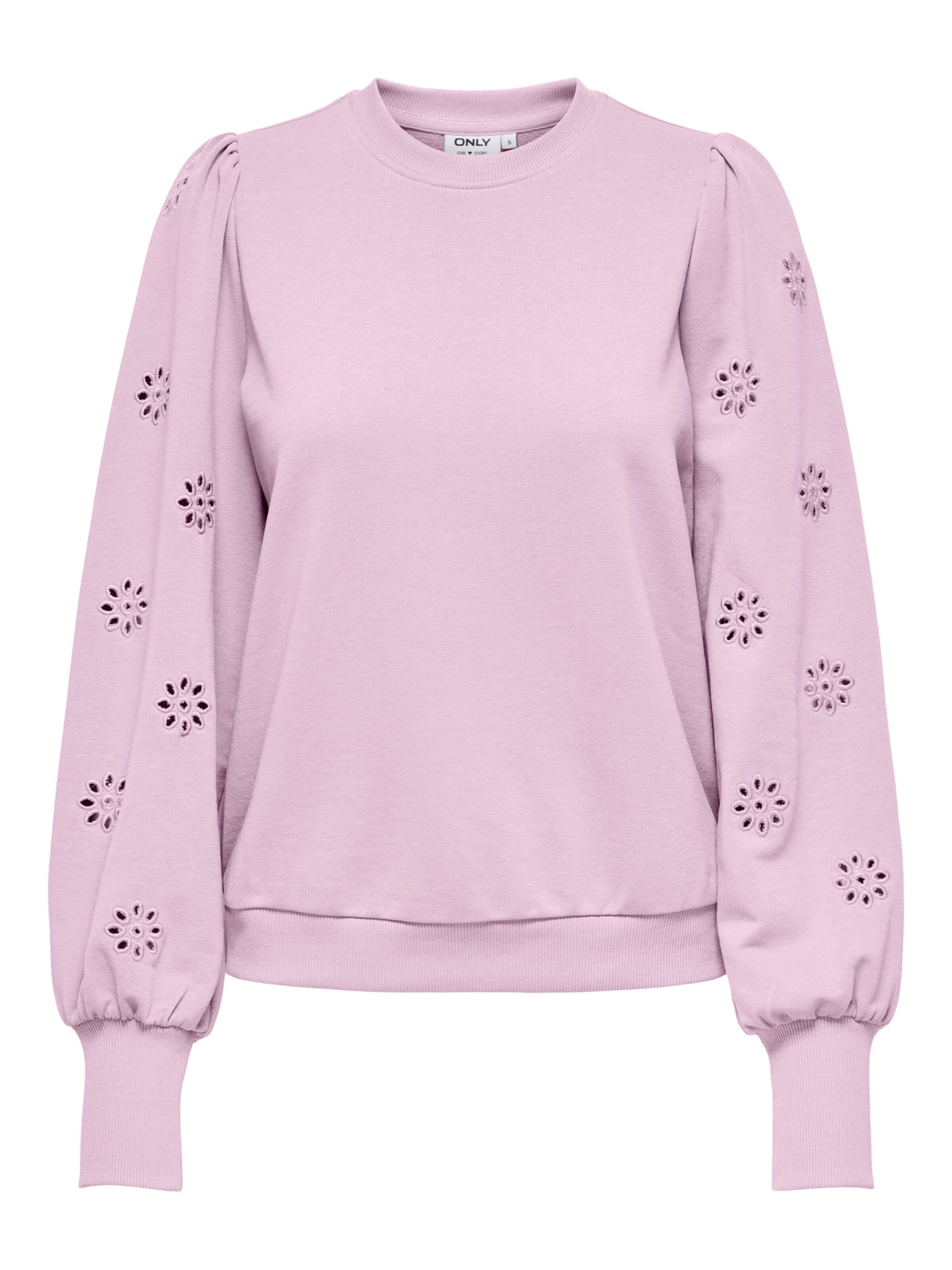 ONLY Sweatshirt 'Femme' in Pink: front