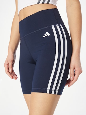 ADIDAS PERFORMANCE Skinny Fit Спортен панталон 'Essentials' в синьо