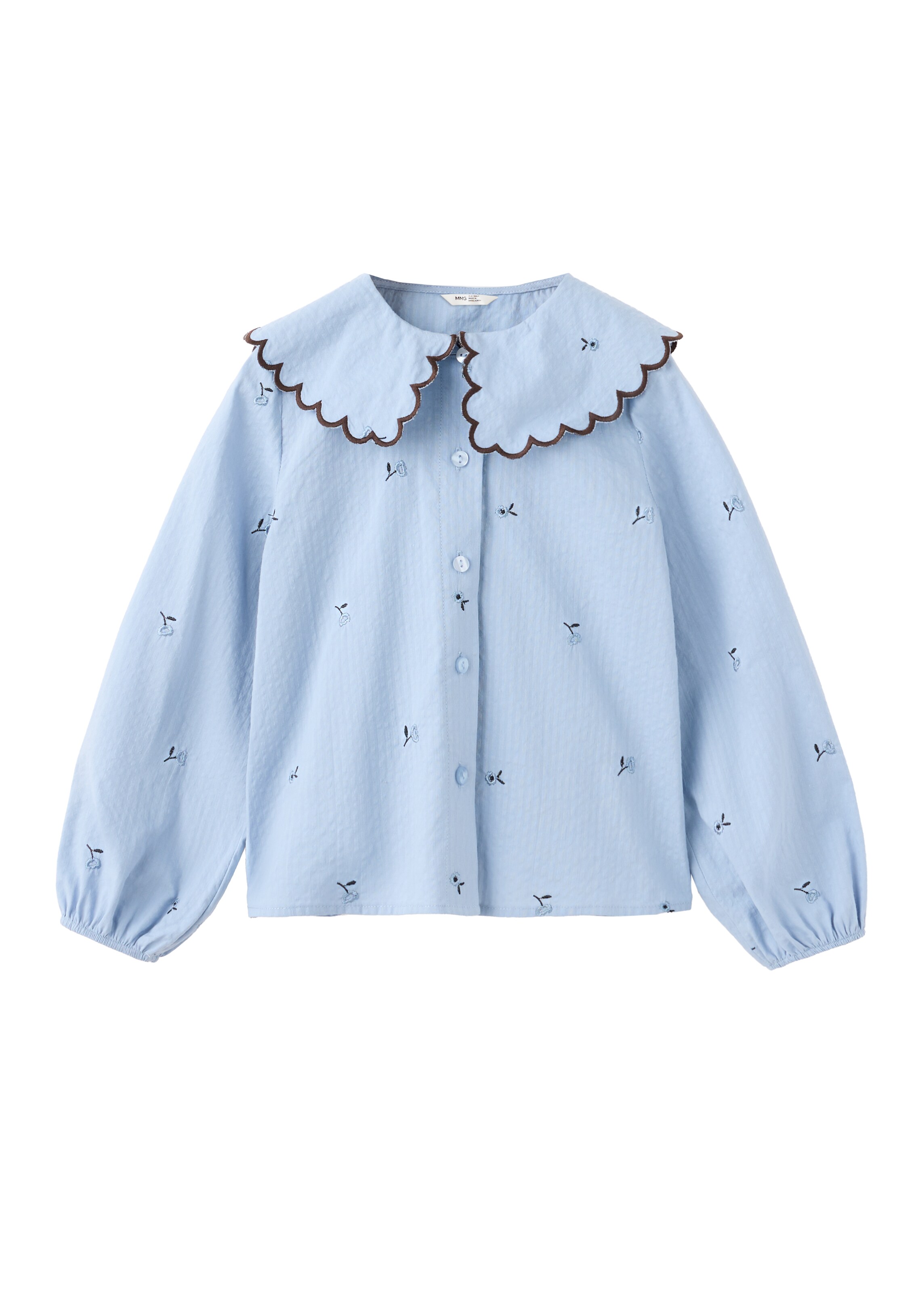 MANGO KIDS Blouse 'LIRIO' in Blauw: voorkant