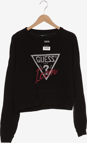 GUESS Sweatshirt & Zip-Up Hoodie in M in Black: front