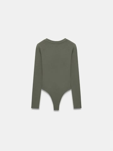 Dilvin - Blusa body em verde