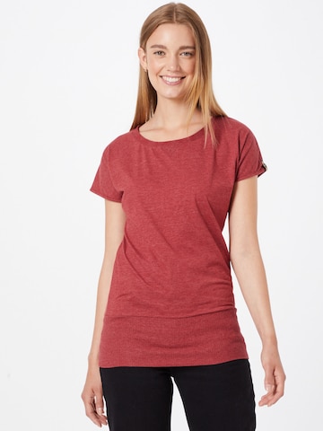 Fli Papigu Shirt 'Schnitzel' in Rood: voorkant