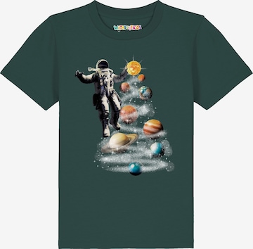 watabout.kids Shirt ' Weltraumreise ' in Green: front