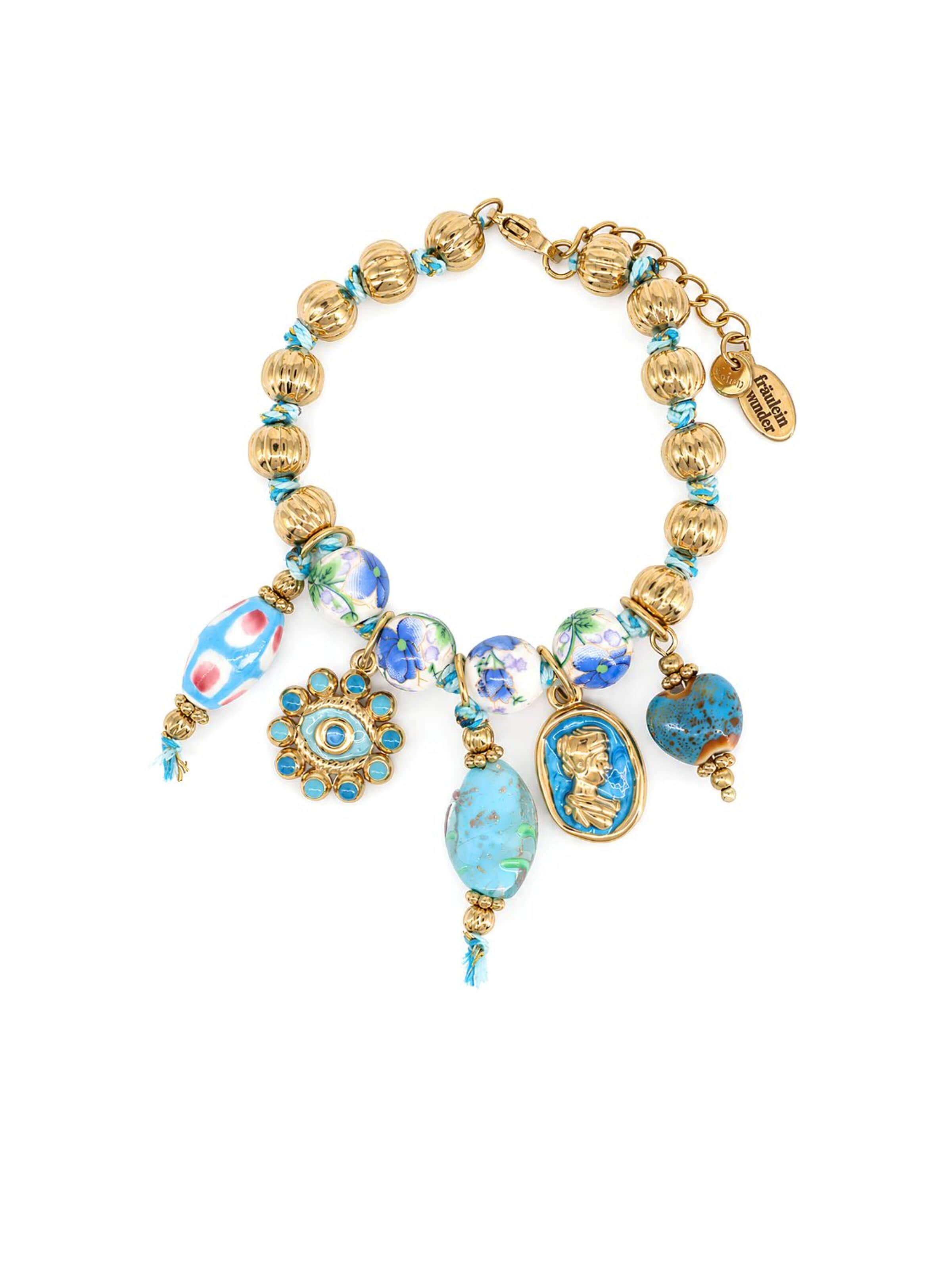 Fräulein Wunder - Pulsera 'Bella' en oro: frente