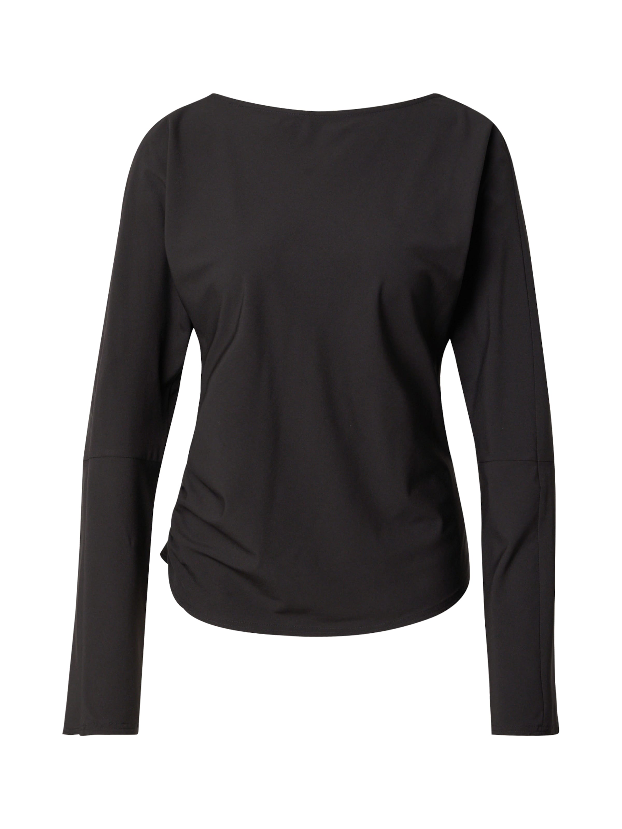 WEEKDAY Pluus 'Derya', värv must: eest vaates