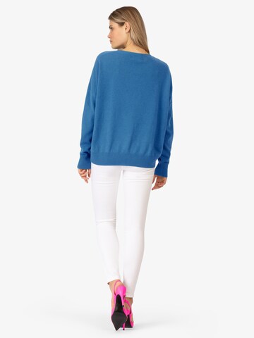 Rainbow Cashmere Pullover in Blau