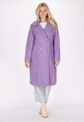 IZIA Winter coat in Purple: front