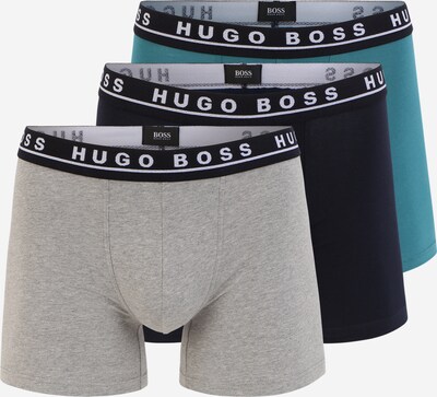 Boxeri BOSS Casual pe bleumarin / azuriu / gri amestecat, Vizualizare produs