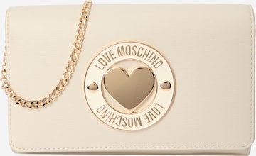 Geantă de umăr de la Love Moschino pe bej: față