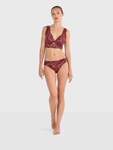 Gisela - Bustier Sujetador en rojo: frente