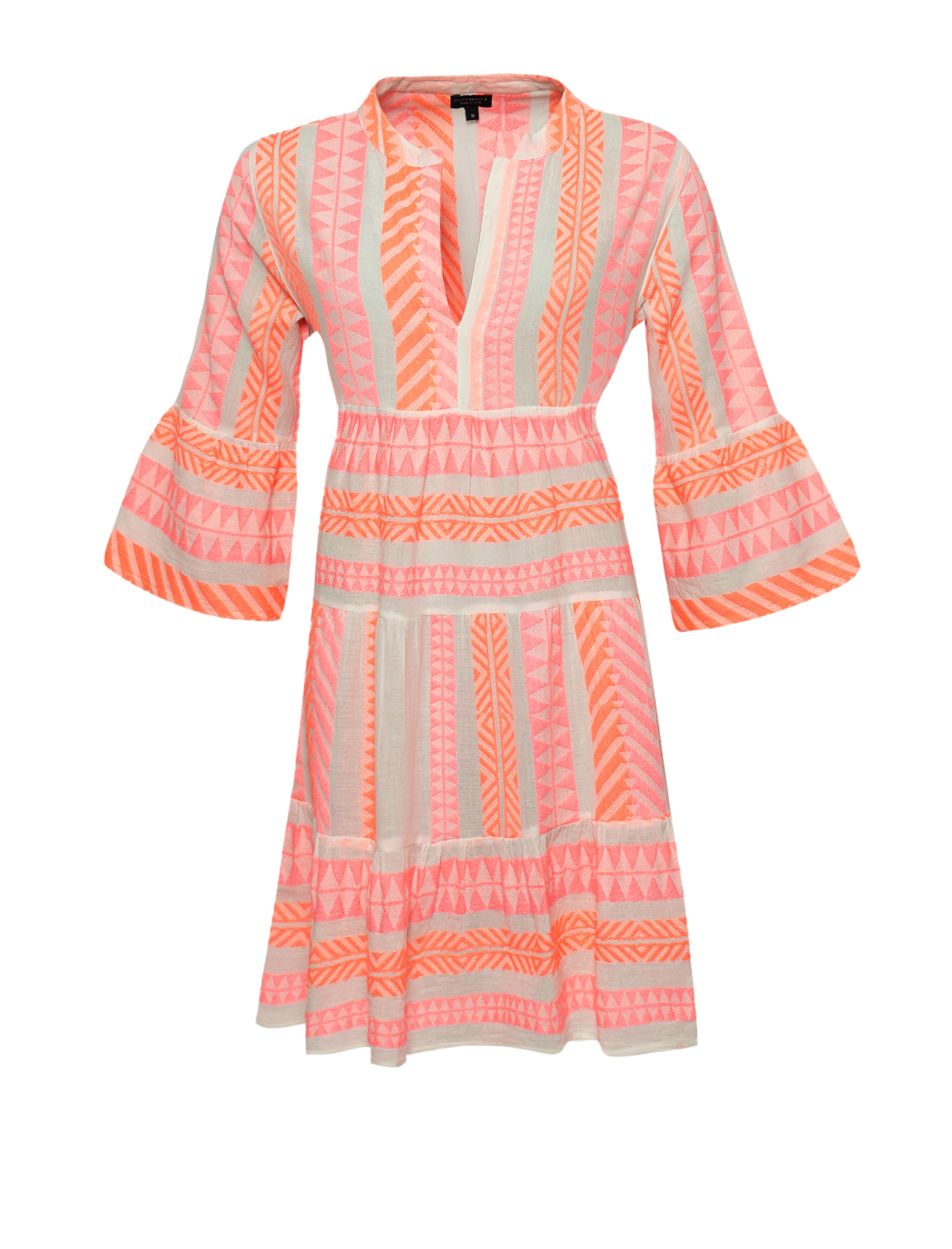 South Beach Mekko värissä vaaleanoranssi / puuteri / valkoinen, Tuotenäkymä