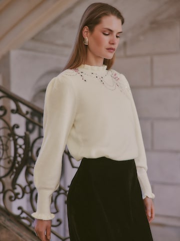 love & roses Pullover i gul