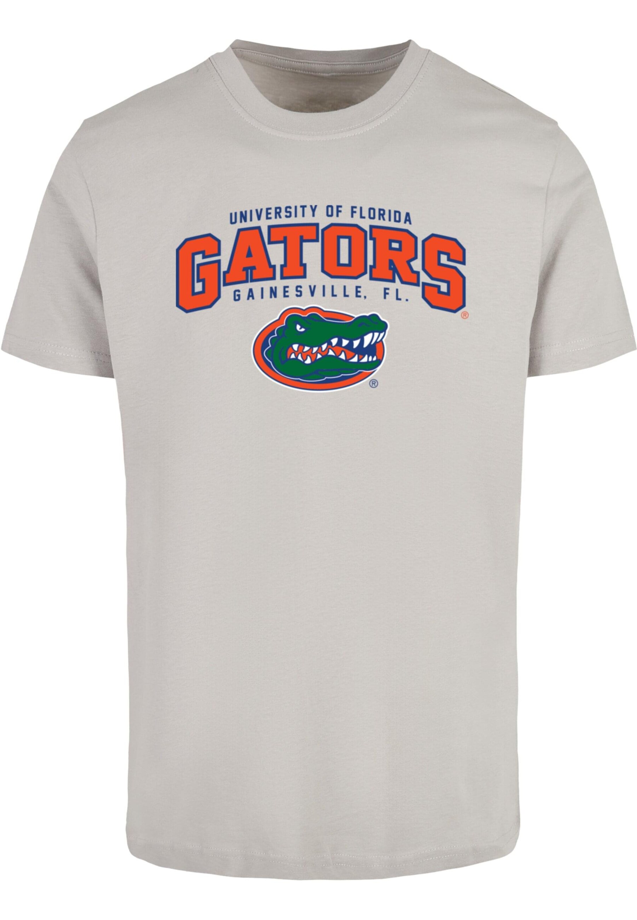 Merchcode Shirt 'University Of Florida ' in Grijs: voorkant
