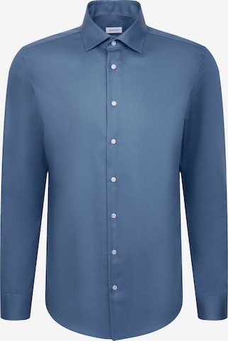 Chemise business 'Schwarze Rose' SEIDENSTICKER en bleu : devant