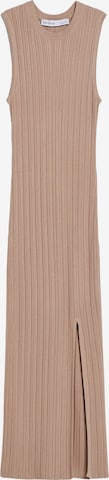 Bershka Knitted dress in Beige: front