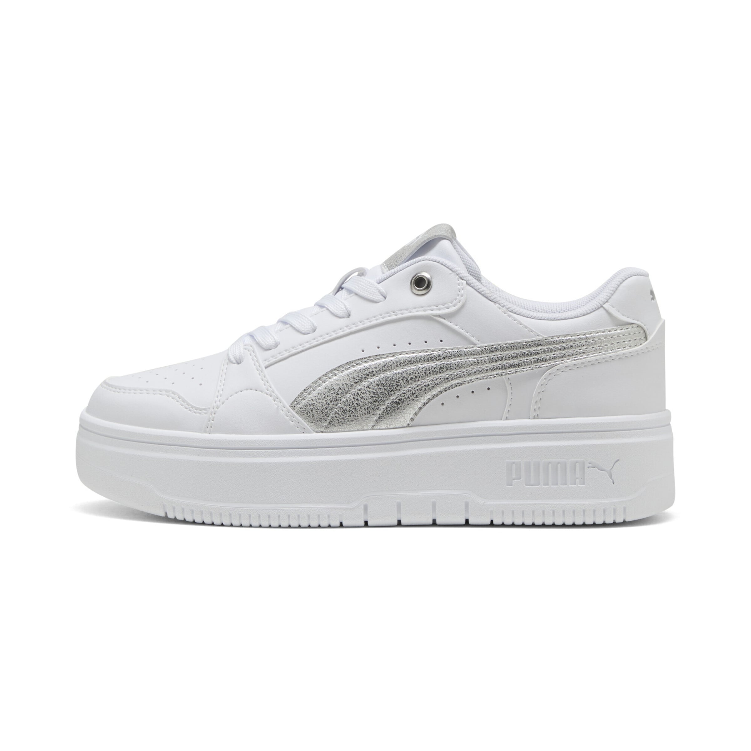 PUMA Platform trainers 'Rebound' in White: front