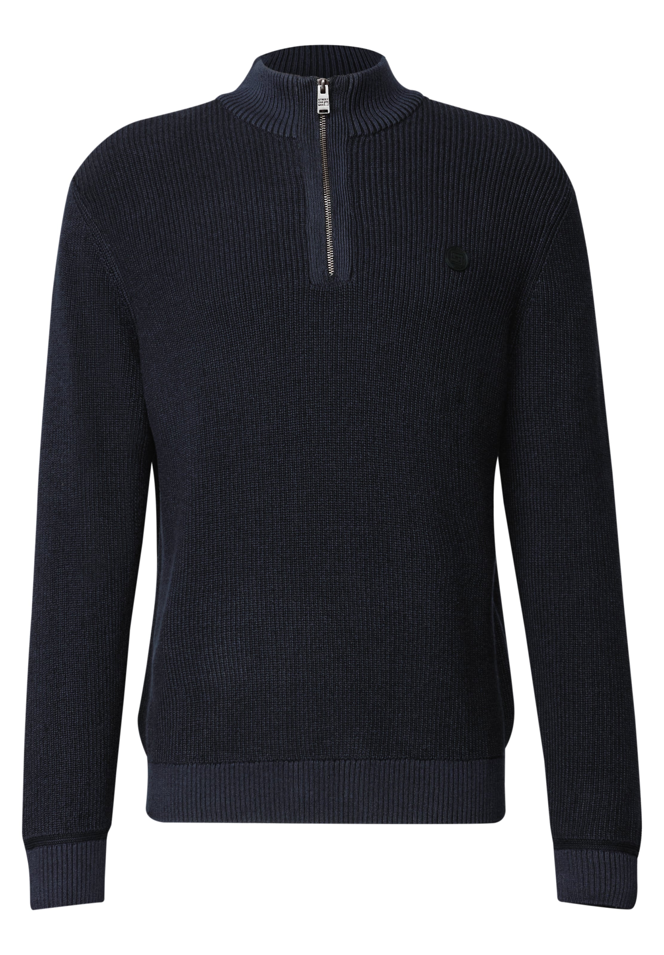 Street One MEN Pullover in Blau: Vorderseite