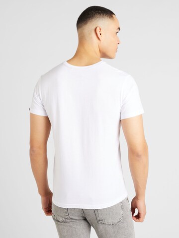T-Shirt 'Grunge' ALPHA INDUSTRIES en blanc