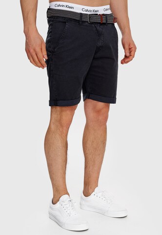 INDICODE JEANS Regular Trousers ' Estrada ' in Black