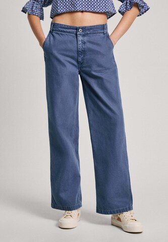 Pepe Jeans Wide Leg Hose 'ANYA' in Blau: Vorderseite