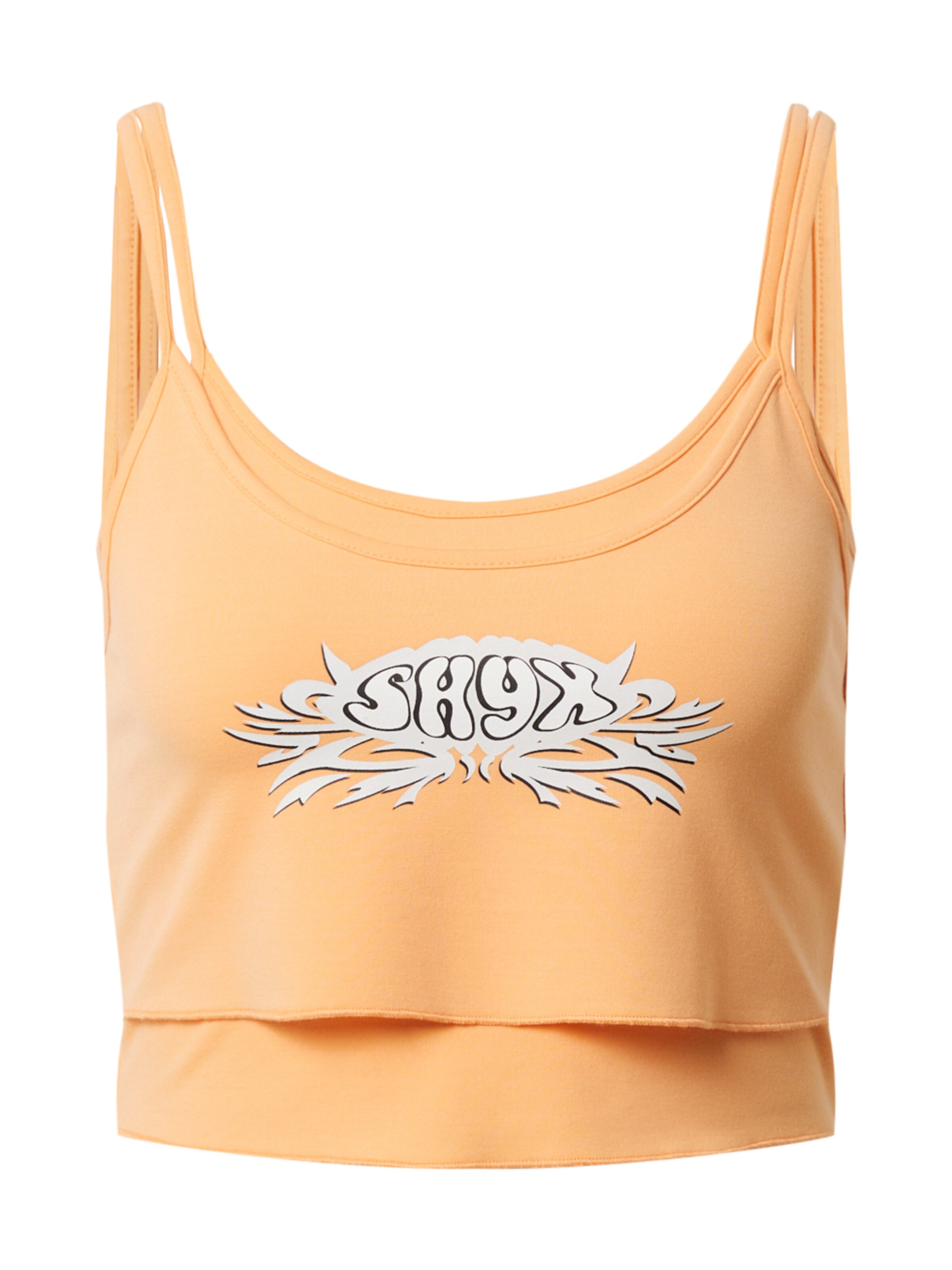 SHYX Топ 'Kitty' в оранжево: отпред